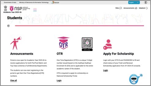 NSP Centrally Funded Scholarships- Application Process