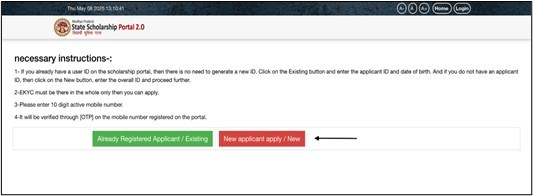 click on New Registration and create