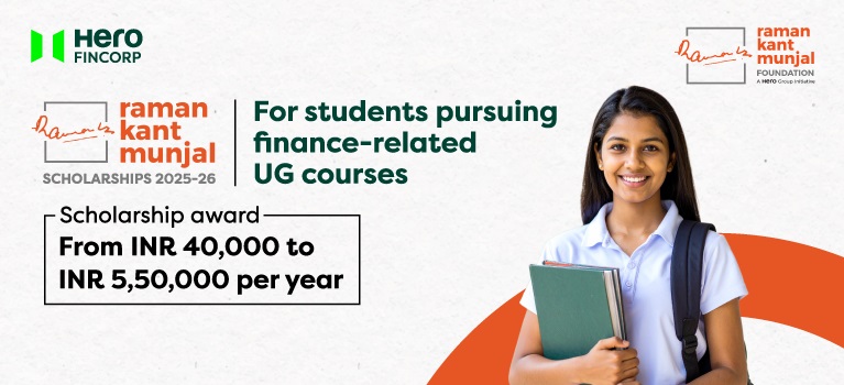 Raman Kant Munjal Scholarships 2025-26 - Date, Eligibility, Award