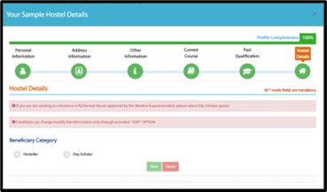 Maharashtra pre-matric scholarships - Creating Profile