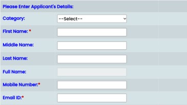 National Overseas Scholarship – Fill in the Application details