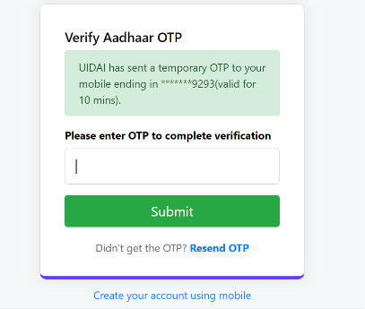 Verifying Aadhaar Details via DigiLocker 