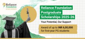 Reliance Foundation PG Scholarships 2025-26 – Apply Online