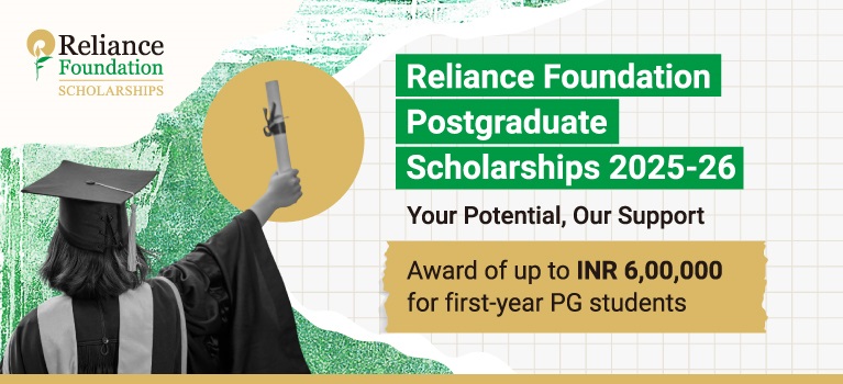 Reliance Foundation PG Scholarships 2025-26 – Apply Online