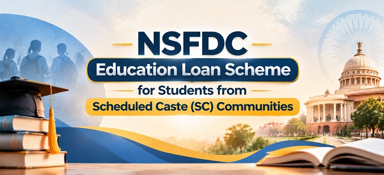 NSFDC Education Loan Scheme for Students from Scheduled Caste (SC) Communities_Banner