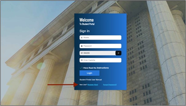 Student Portal -Register Now