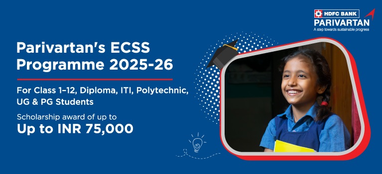 Parivartan’s ECSS 2025-26 – Scholarship Details, Dates & Awards