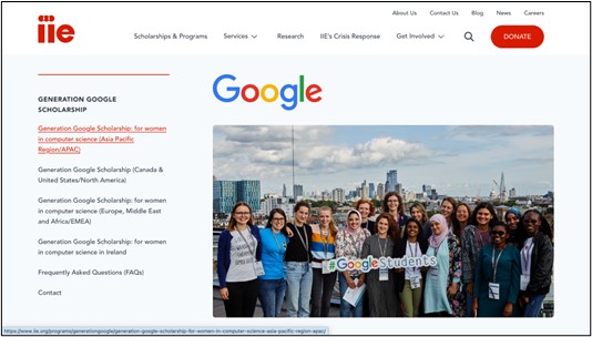 Generation Google Scholarship -