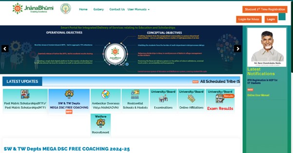 JnanaBhumi Login Process