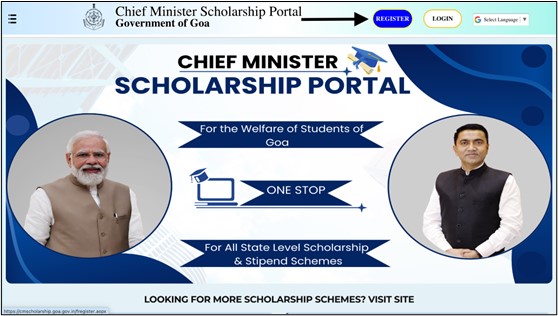 CM Scholarship Portal - Register