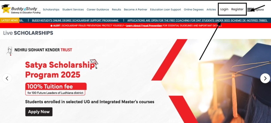 Apply for Fully-funded Scholarships Through Buddy4Study
