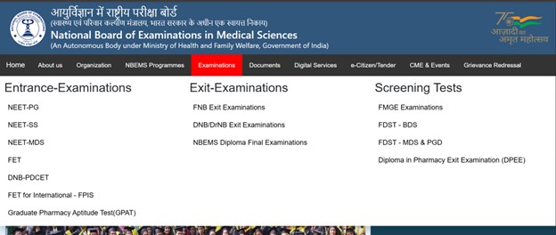 NBEMS - Examinations