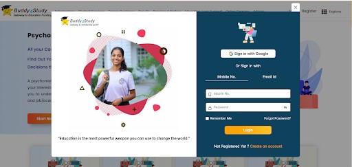 How to Register for the Buddy4Study Psychometric Test for Students