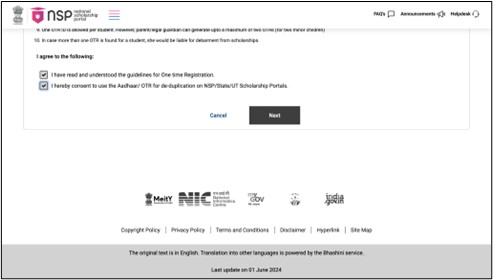 Guidelines for Registration on NSP- Next