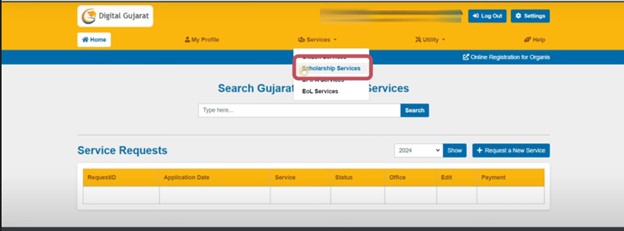 Digital Gujarat Scholarship Renewal - Scholarship Services