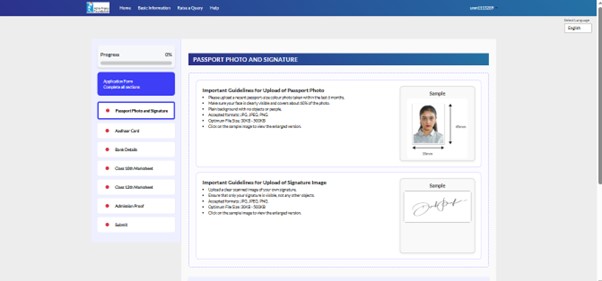 Azim Premji Foundation Deepika Scholarship - Upload your passport-size photograph and scanned signature