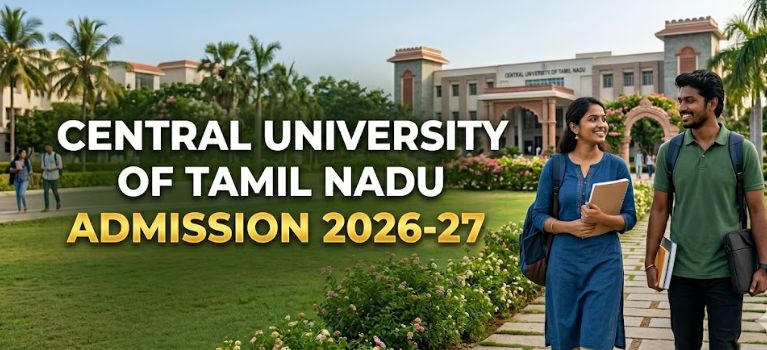 Central University of Tamil Nadu Admission 2026-27