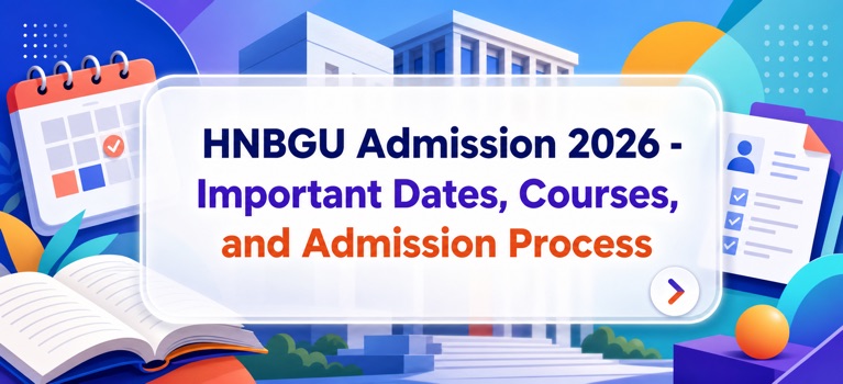 HNBGU Admission 2026 banner