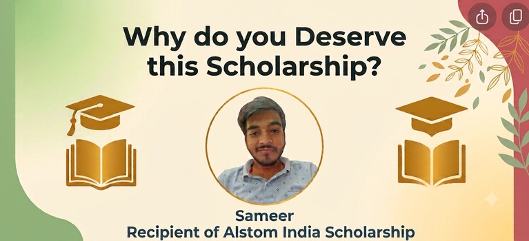 Why Do You Deserve This Scholarship? Sameer's Best Answer