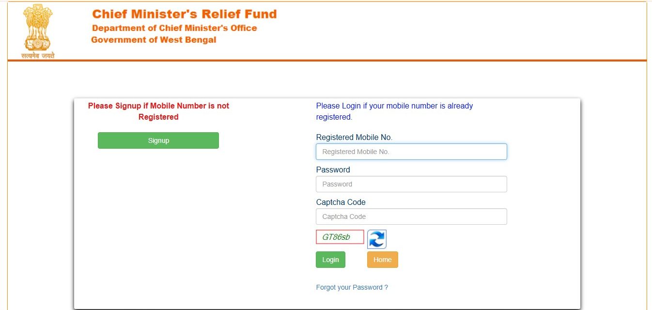 Click Signup to create your account