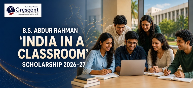 BS Abdur Rahman India in a Classroom Scholarship