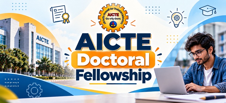 AICTE Doctoral Fellowship Banner