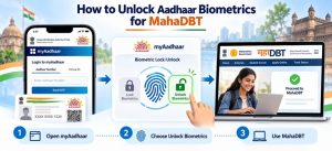 How to Unlock Aadhaar Biometrics for MahaDBT Portal? Step-by-step Guide