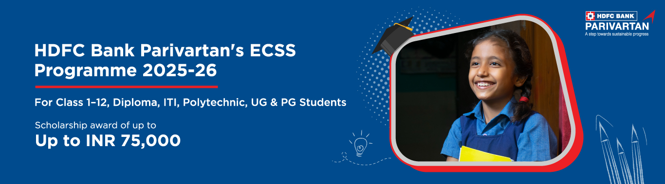 HDFC Bank Parivartan ECSS Scholarship 2025